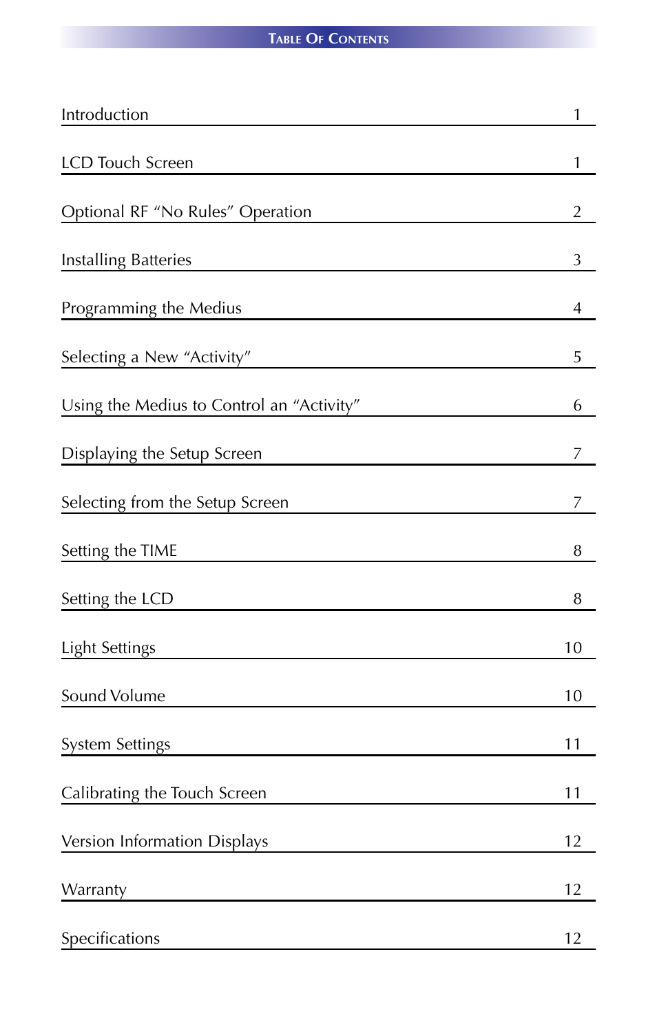 Universal Remote Control (URS) TX-1000 User Manual | Page 3 / 16