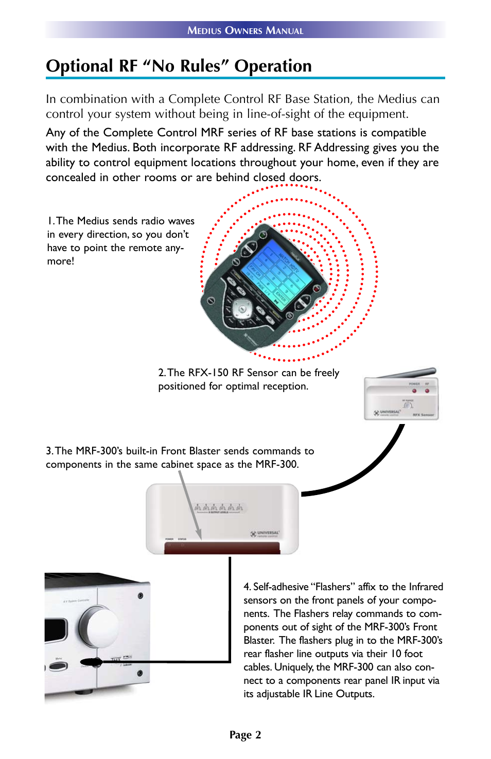 Optional rf “no rules” operation | Universal Remote Control (URS) TX-1000 User Manual | Page 5 / 16