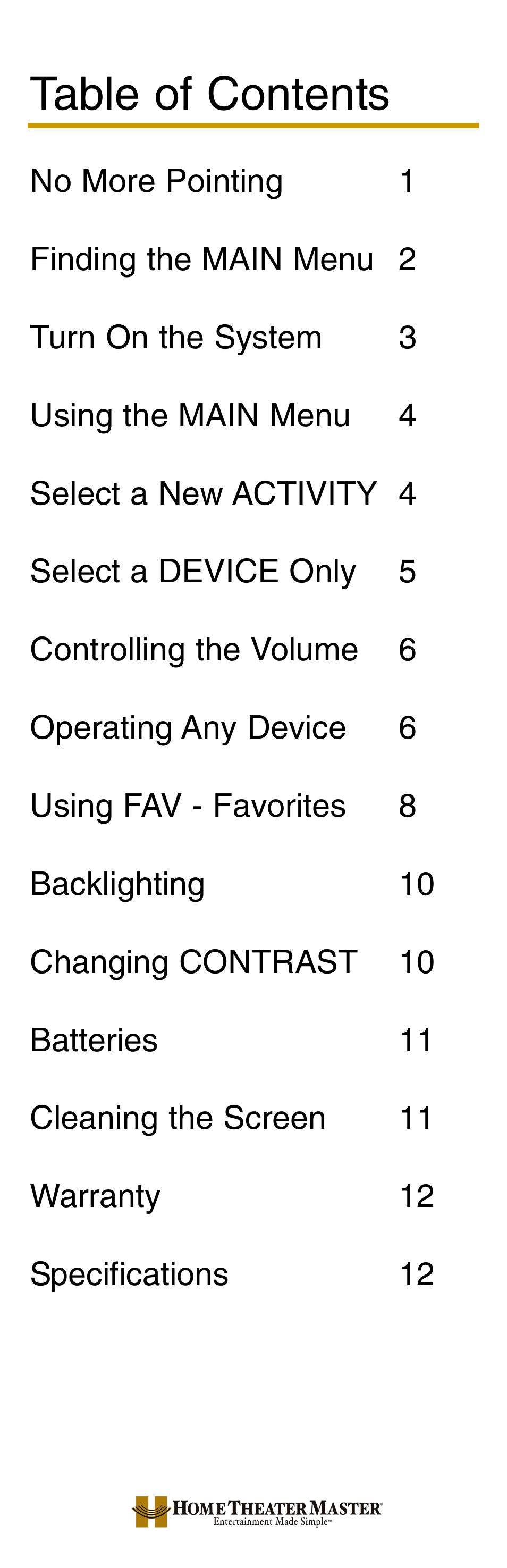 Universal Remote Control (URS) MX-800 User Manual | Page 3 / 16