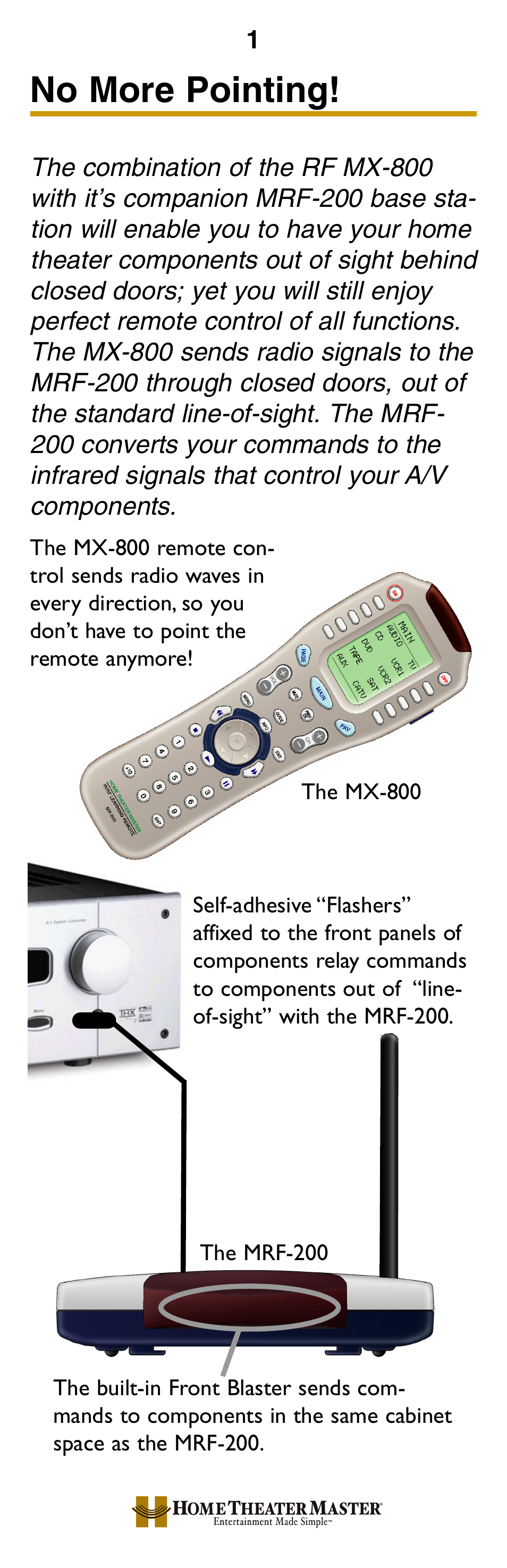 Finding the main menu, Batteries 11, No more pointing | Universal Remote Control (URS) MX-800 User Manual | Page 4 / 16