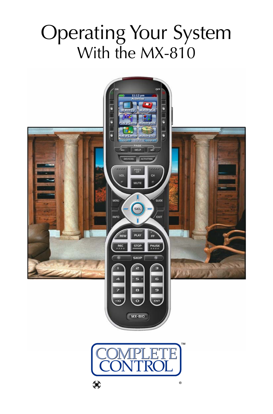 Universal Remote Control (URS) MX-810 User Manual | 20 pages