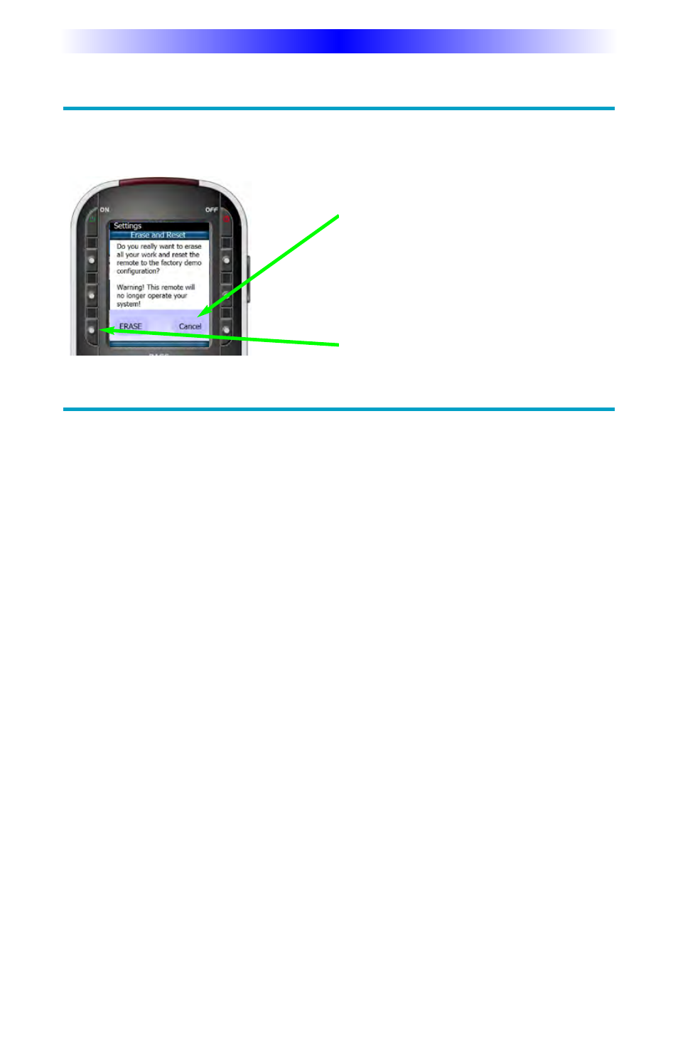 Erasing and resetting, Usa limited warranty statement | Universal Remote Control (URS) MX-880 User Manual | Page 16 / 20