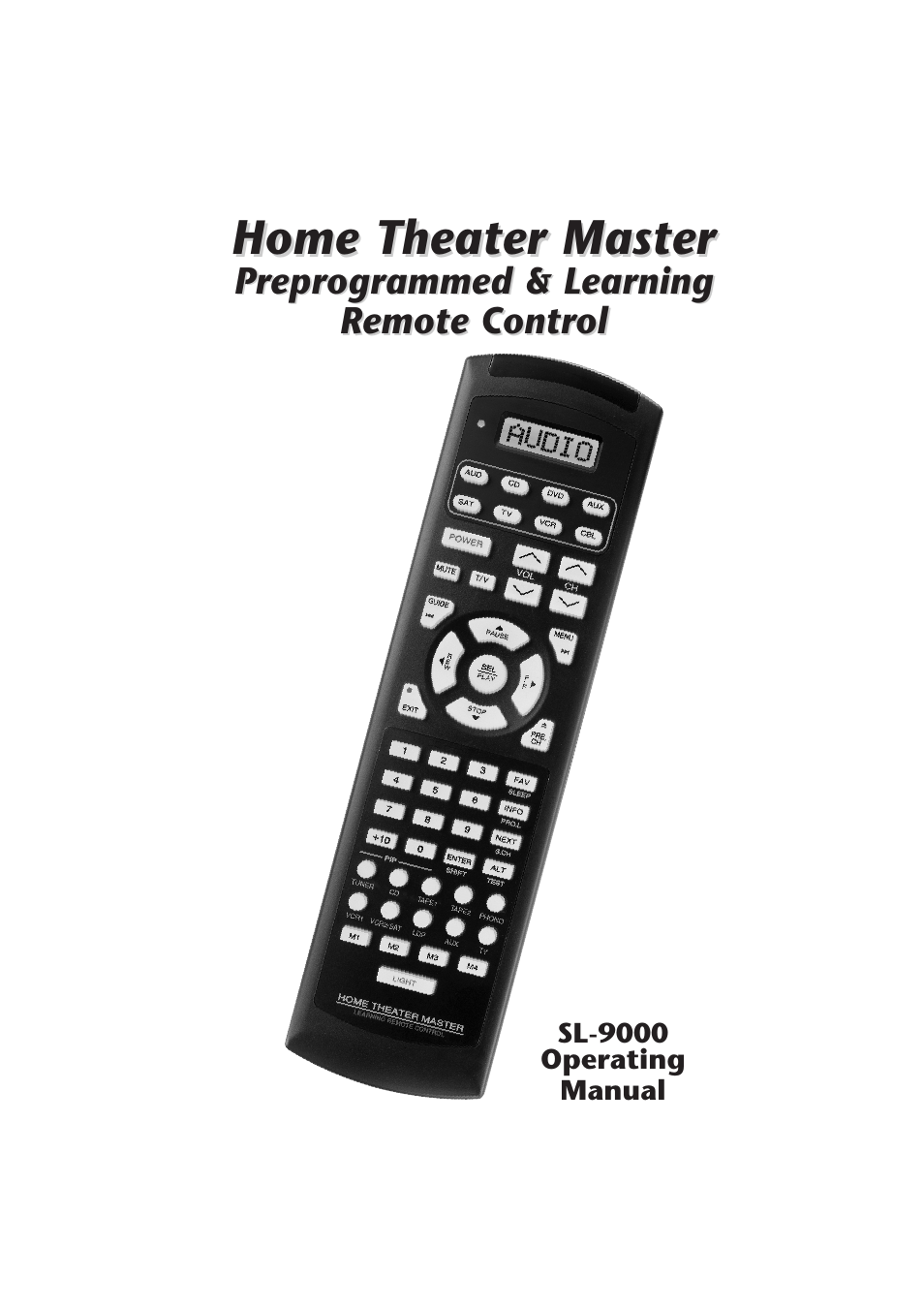 Universal Remote Control (URS) SL-9000 User Manual | 59 pages