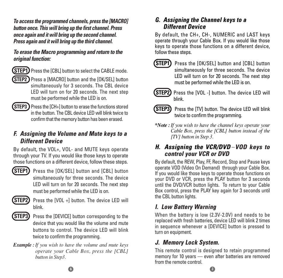 Universal Remote Control (URS) Easy Clicker OCE-0009D User Manual | Page 5 / 13