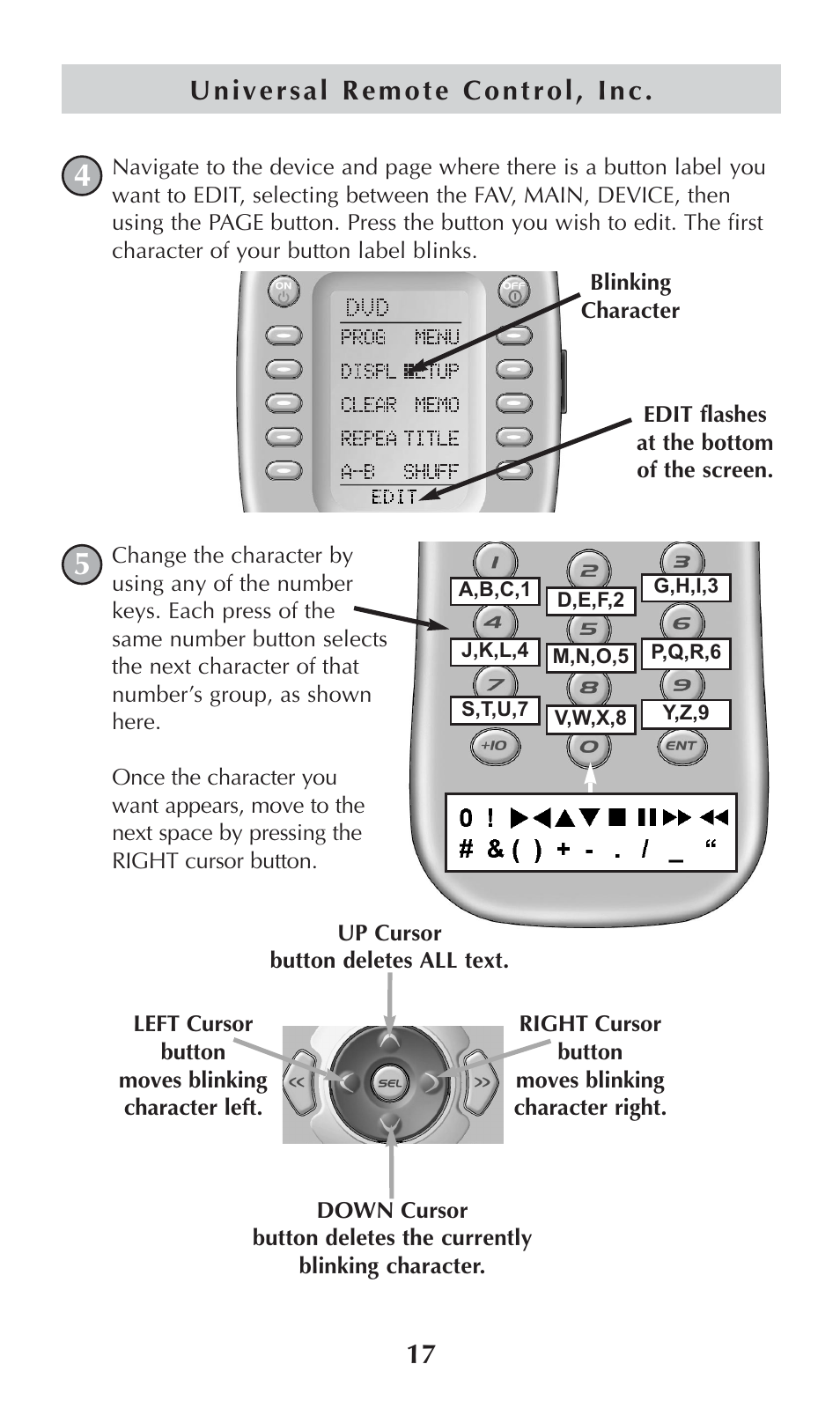 Universal Remote Control (URS) omega MX-650 User Manual | Page 19 / 60