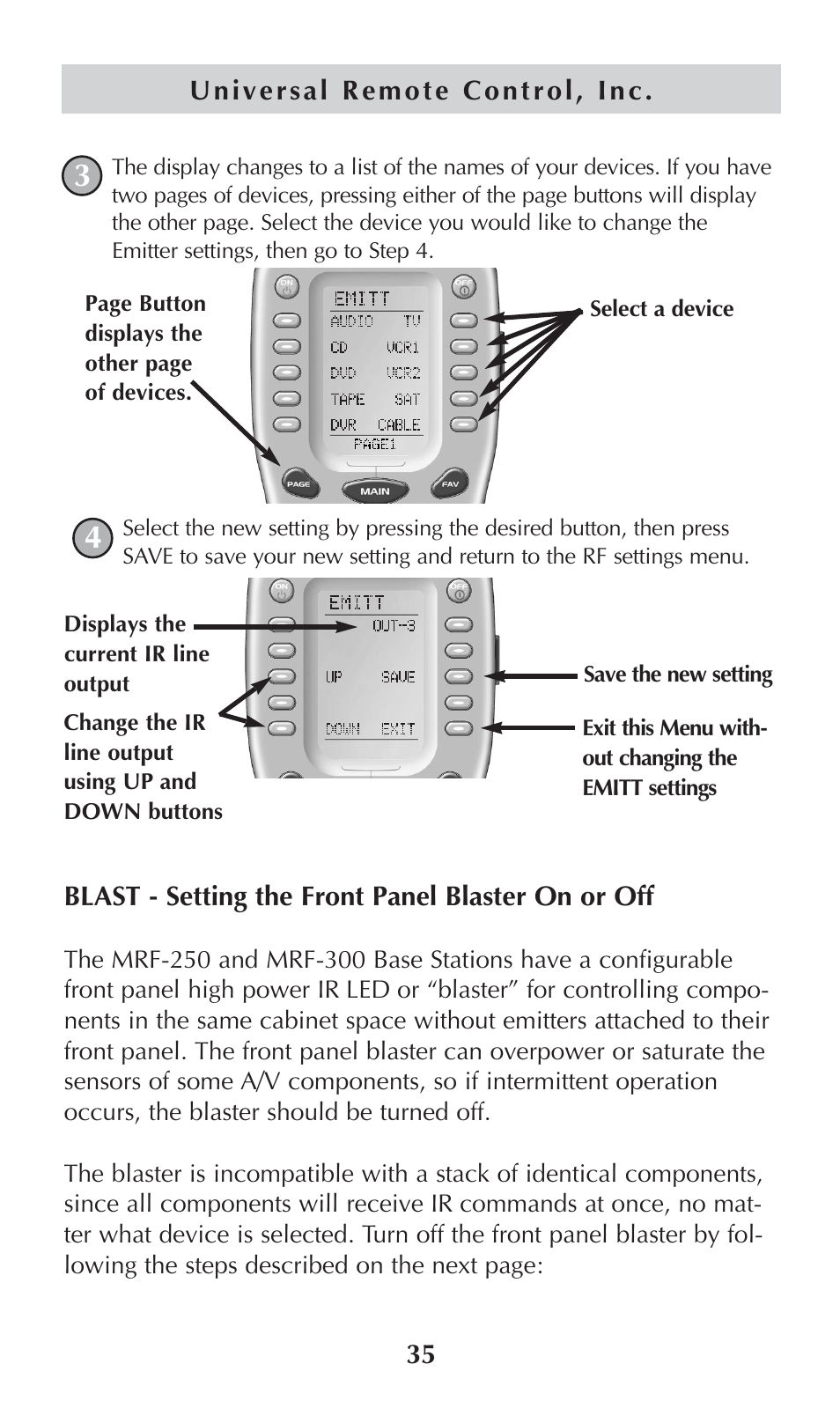 Universal Remote Control (URS) omega MX-650 User Manual | Page 37 / 60