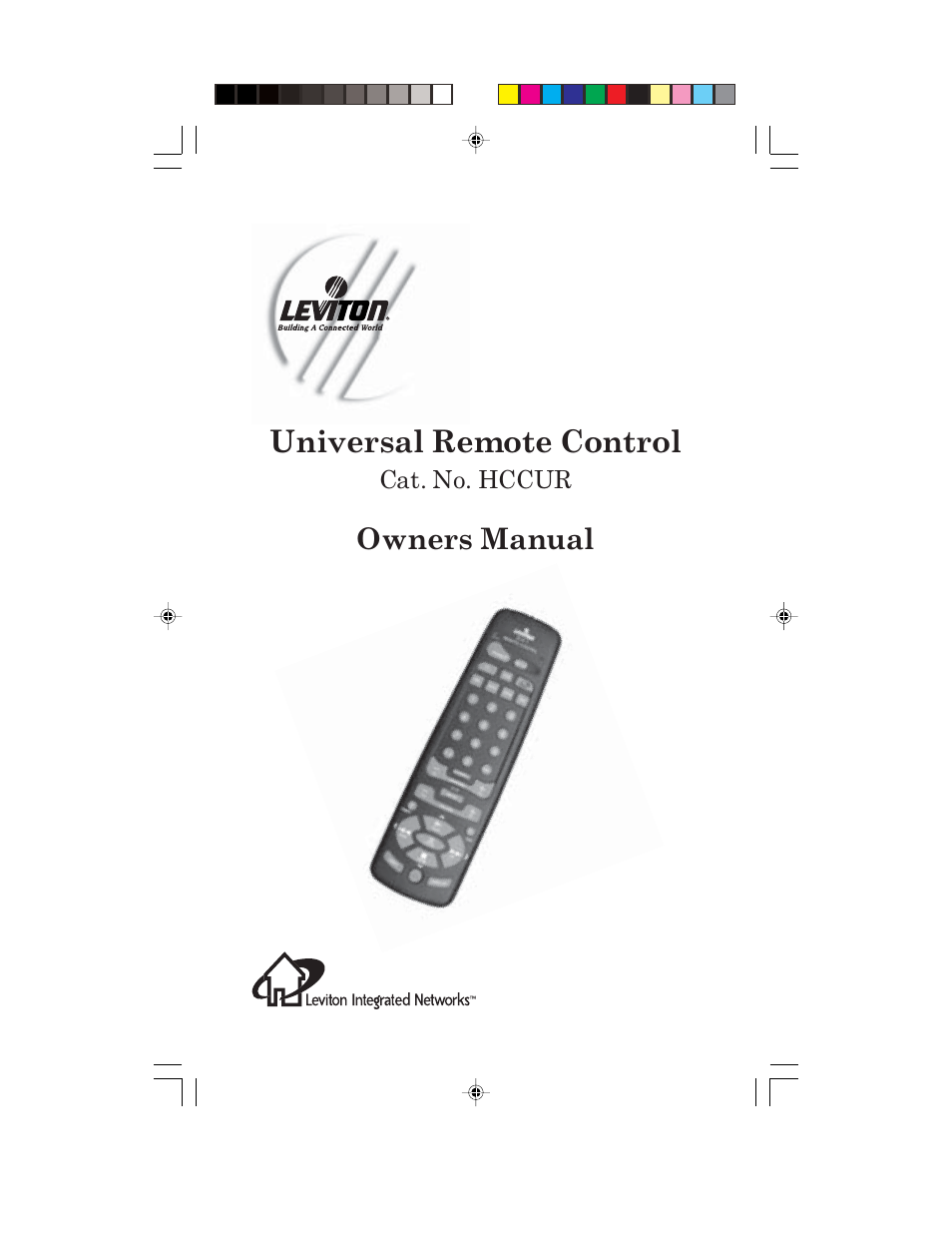 Universal Remote Control (URS) Remote control HCCUR User Manual | 16 pages