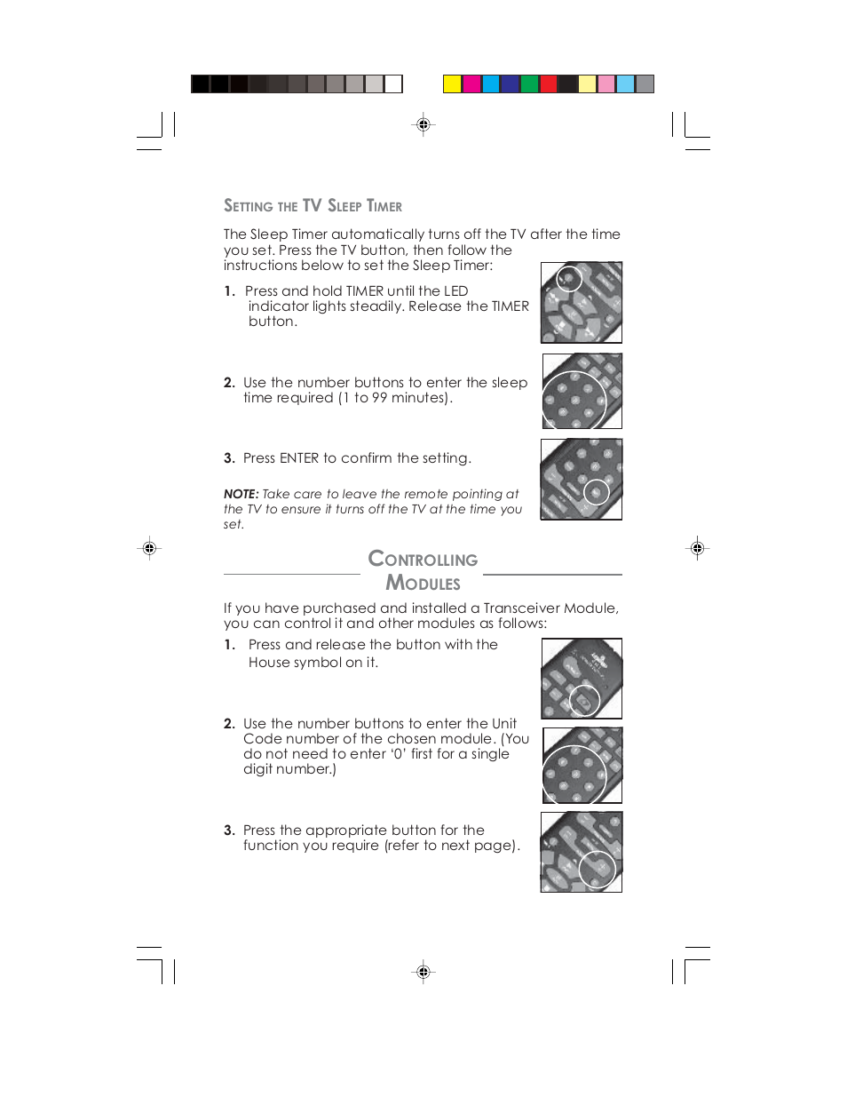 Tv s | Universal Remote Control (URS) Remote control HCCUR User Manual | Page 12 / 16