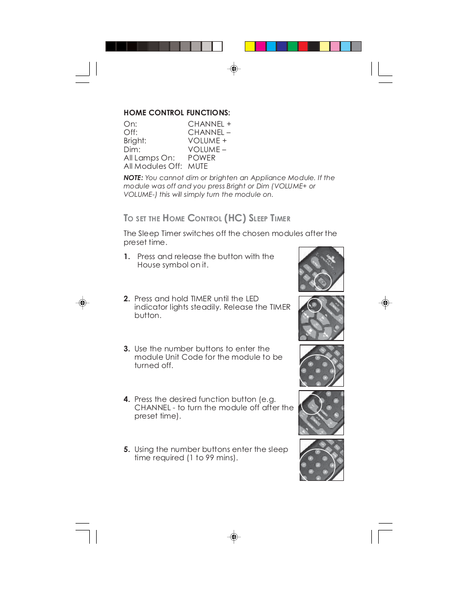 Hc) s | Universal Remote Control (URS) Remote control HCCUR User Manual | Page 13 / 16