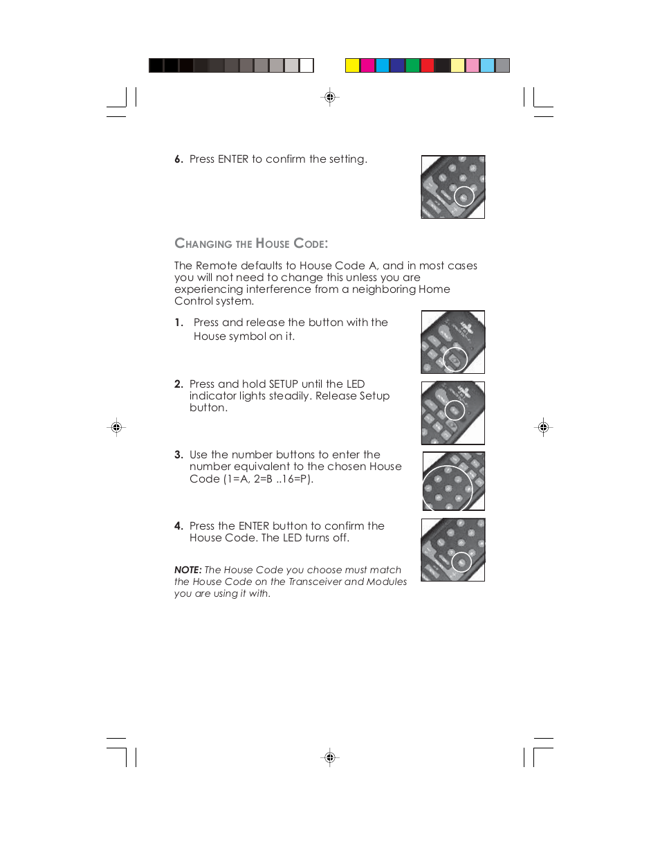 Universal Remote Control (URS) Remote control HCCUR User Manual | Page 14 / 16