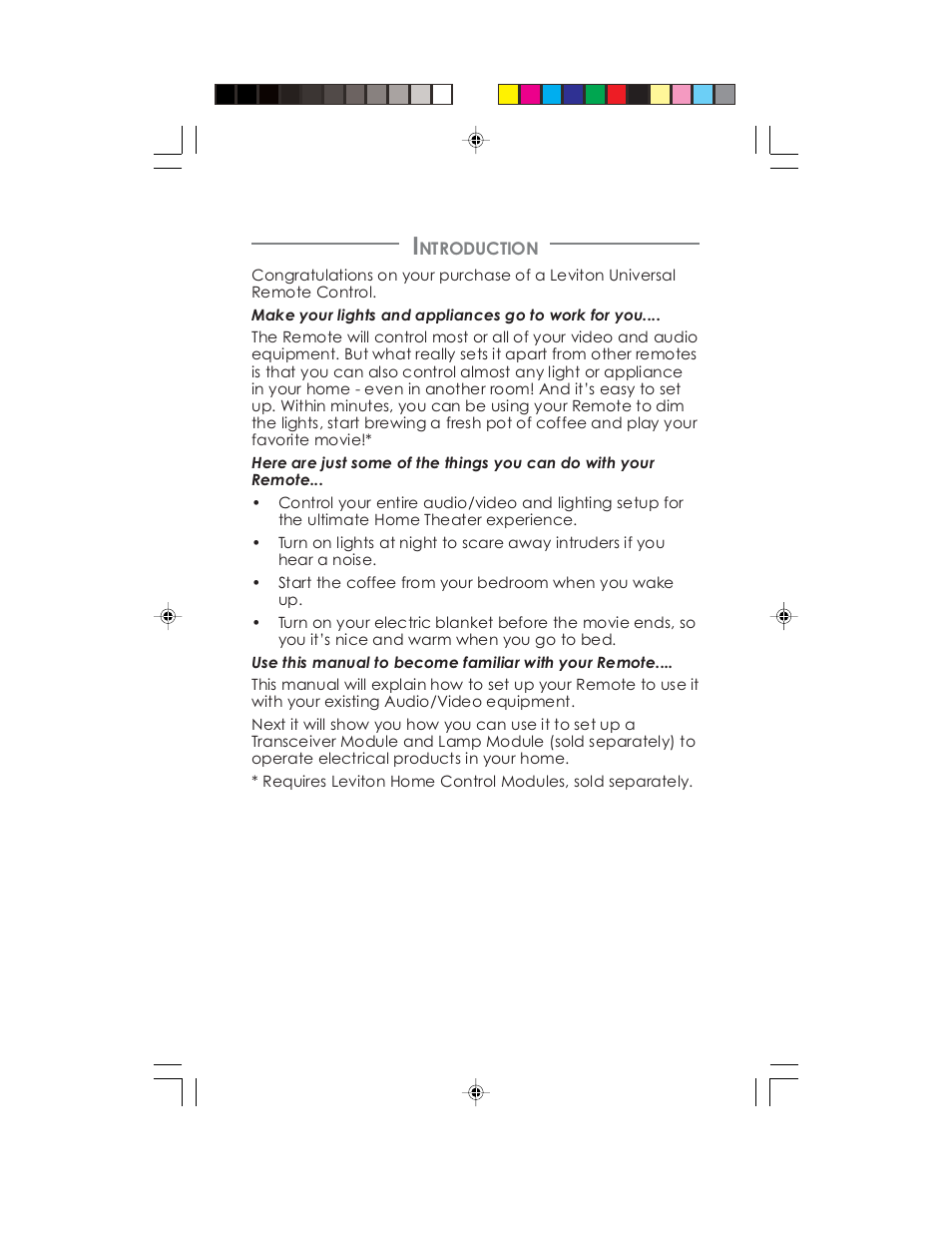 Universal Remote Control (URS) Remote control HCCUR User Manual | Page 5 / 16