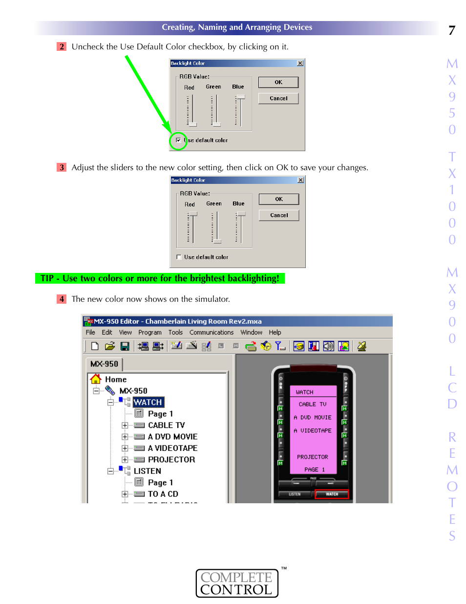 Universal Remote Control (URS) MX-950 User Manual | Page 11 / 44