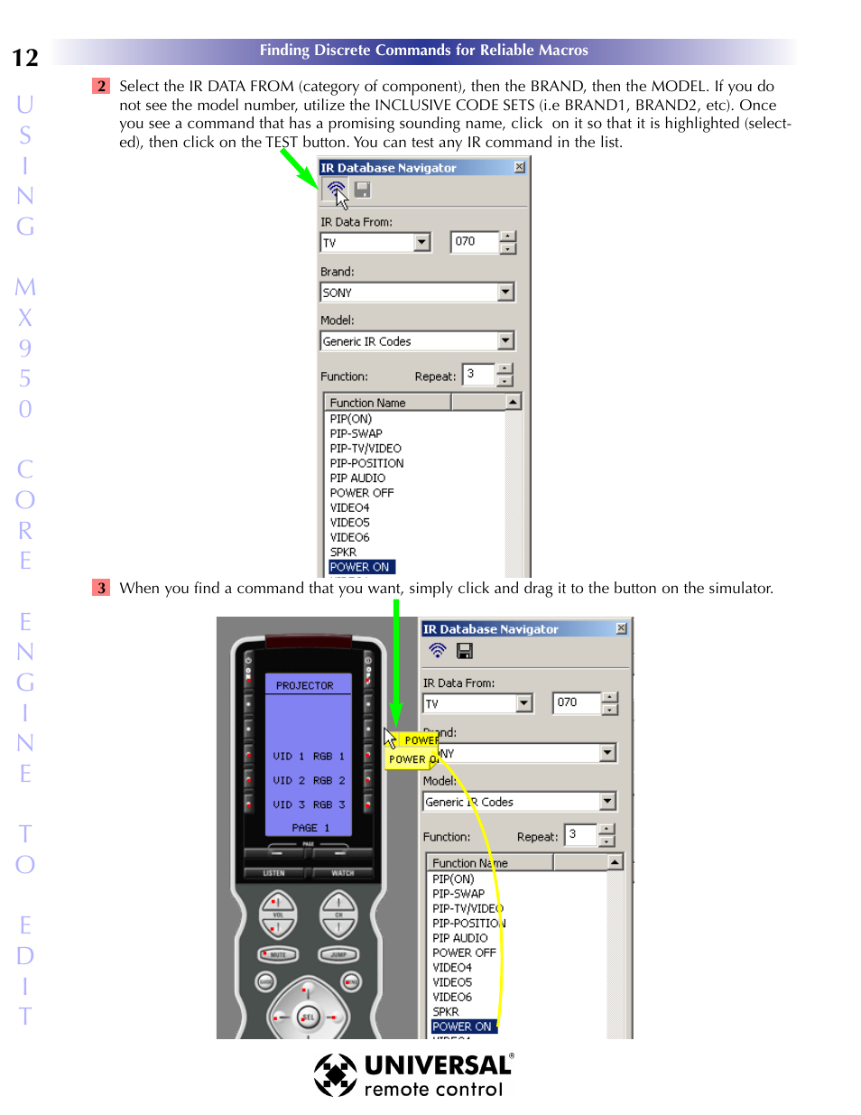 Universal Remote Control (URS) MX-950 User Manual | Page 16 / 44