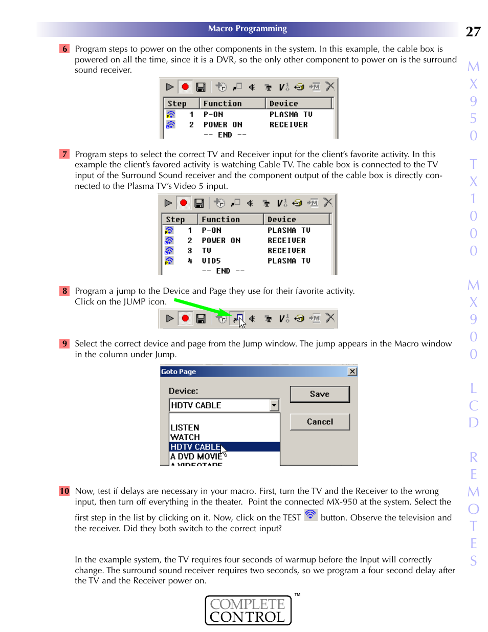 Universal Remote Control (URS) MX-950 User Manual | Page 31 / 44