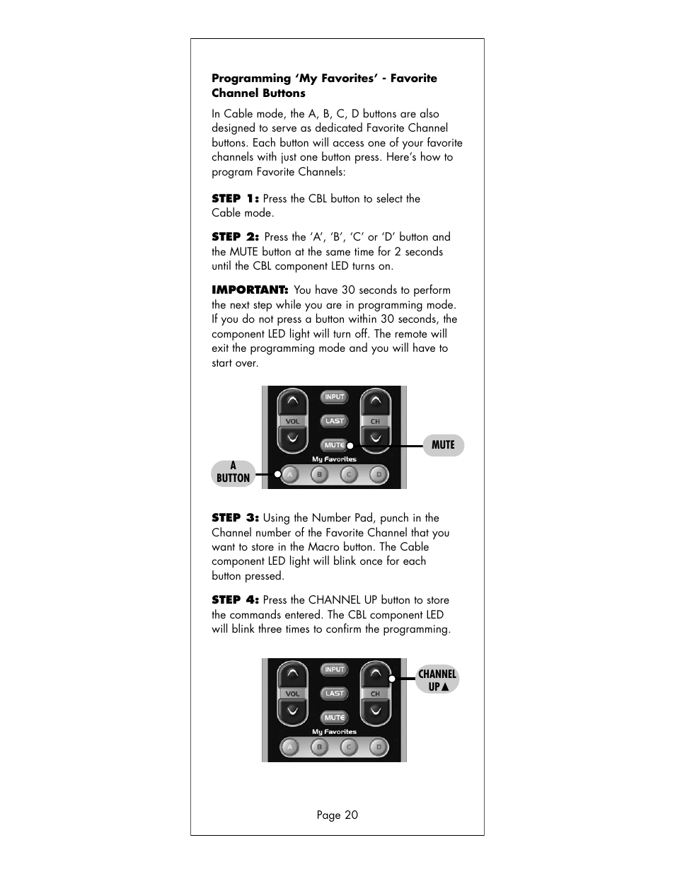 Universal Remote Control (URS) R6 User Manual | Page 20 / 41