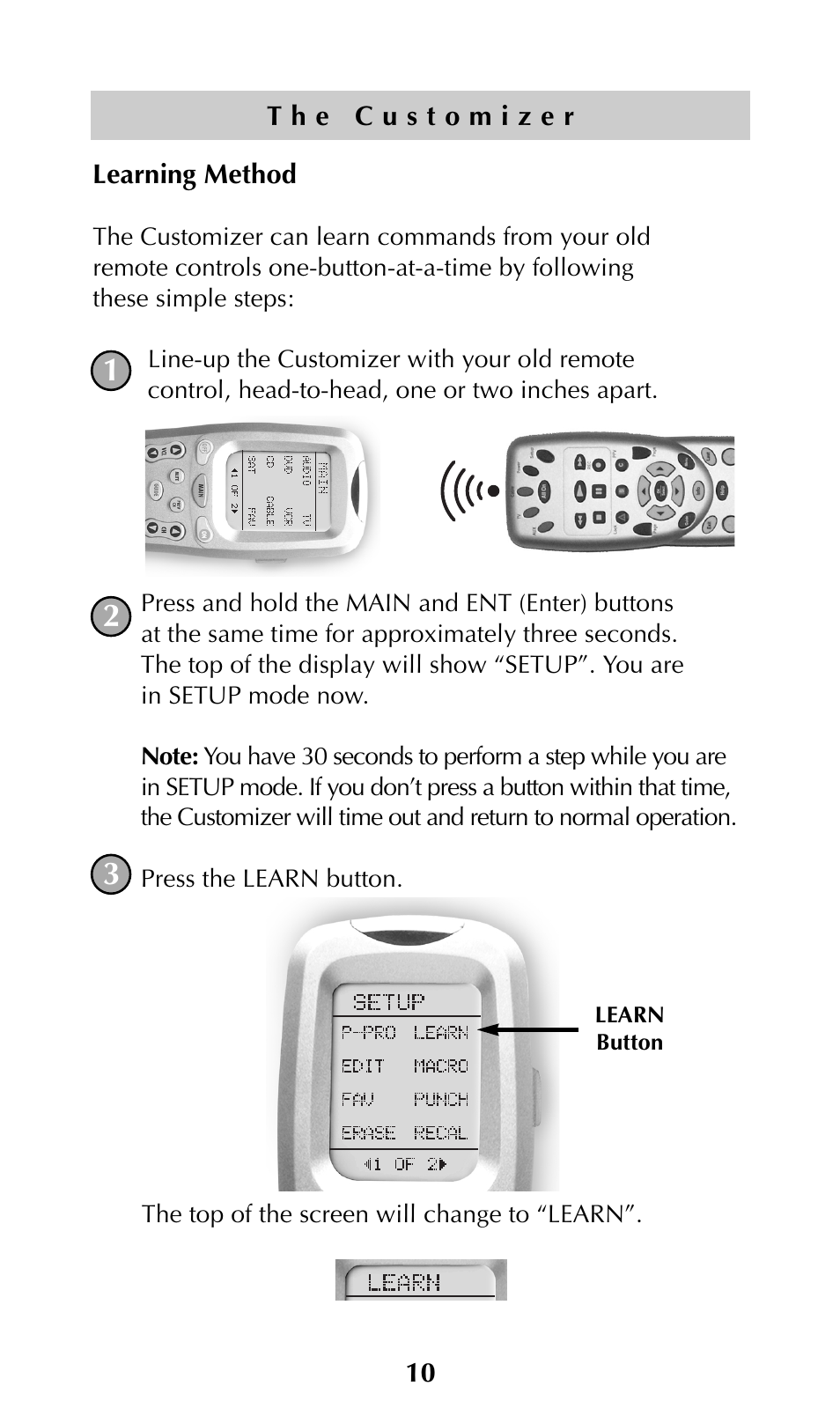 Universal Remote Control (URS) URC-300 User Manual | Page 12 / 56