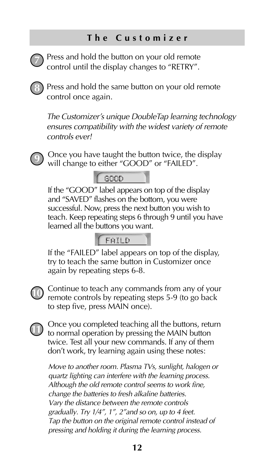 Universal Remote Control (URS) URC-300 User Manual | Page 14 / 56