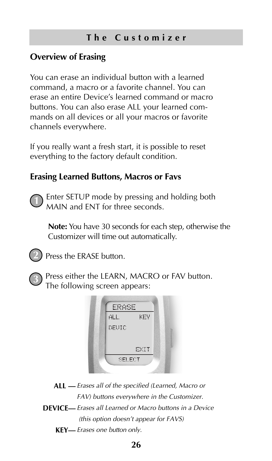 Universal Remote Control (URS) URC-300 User Manual | Page 28 / 56