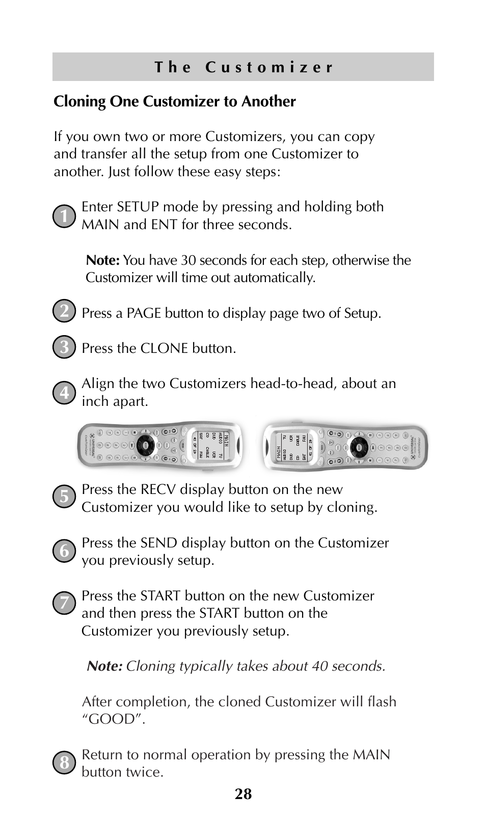 Universal Remote Control (URS) URC-300 User Manual | Page 30 / 56