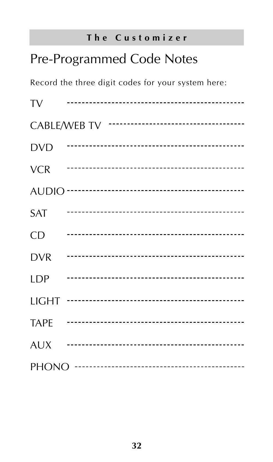 Universal Remote Control (URS) URC-300 User Manual | Page 34 / 56