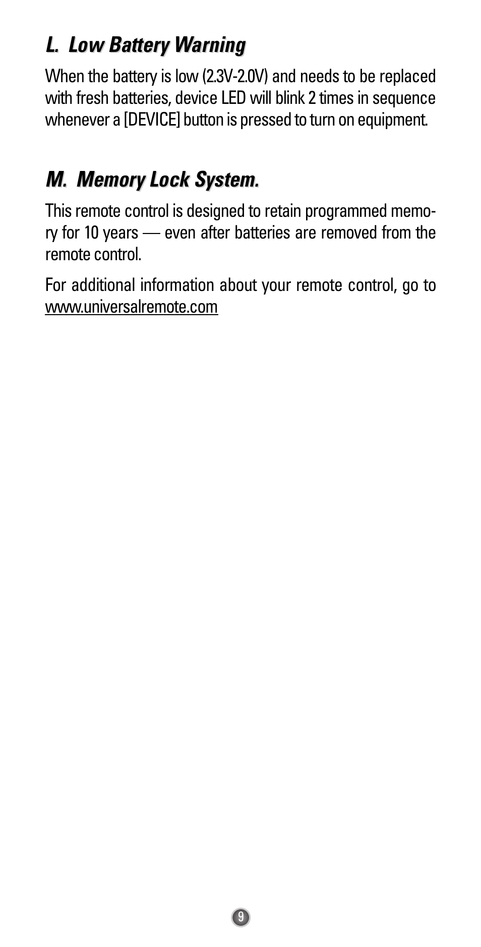 Universal Remote Control (URS) Easy Clicker UR3L-SR4 User Manual | Page 11 / 24