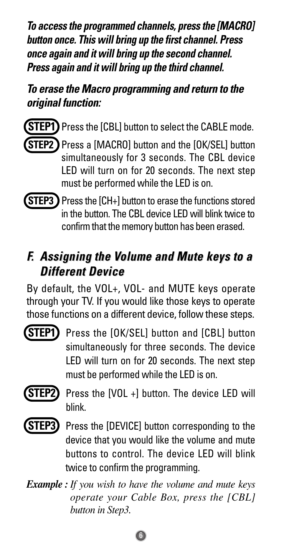 Universal Remote Control (URS) Easy Clicker UR3-SR3 User Manual | Page 8 / 24