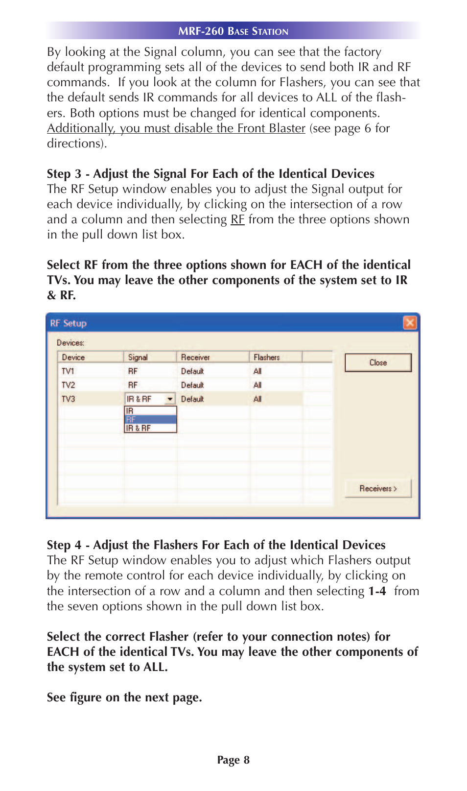 Universal Remote Control (URS) MRF-260 User Manual | Page 11 / 16