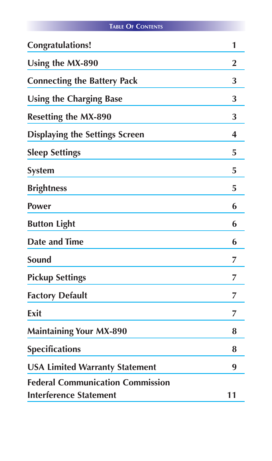 Universal Remote Control (URS) Color LCD Screen MX-890 User Manual | Page 3 / 20