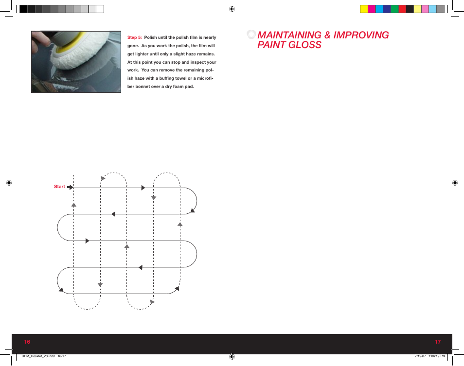 Maintaining & improving paint gloss | Ultimate Products 1000 User Manual | Page 9 / 13