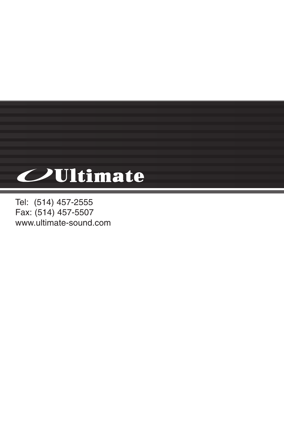 Ultimate Products T1-420 User Manual | Page 16 / 16