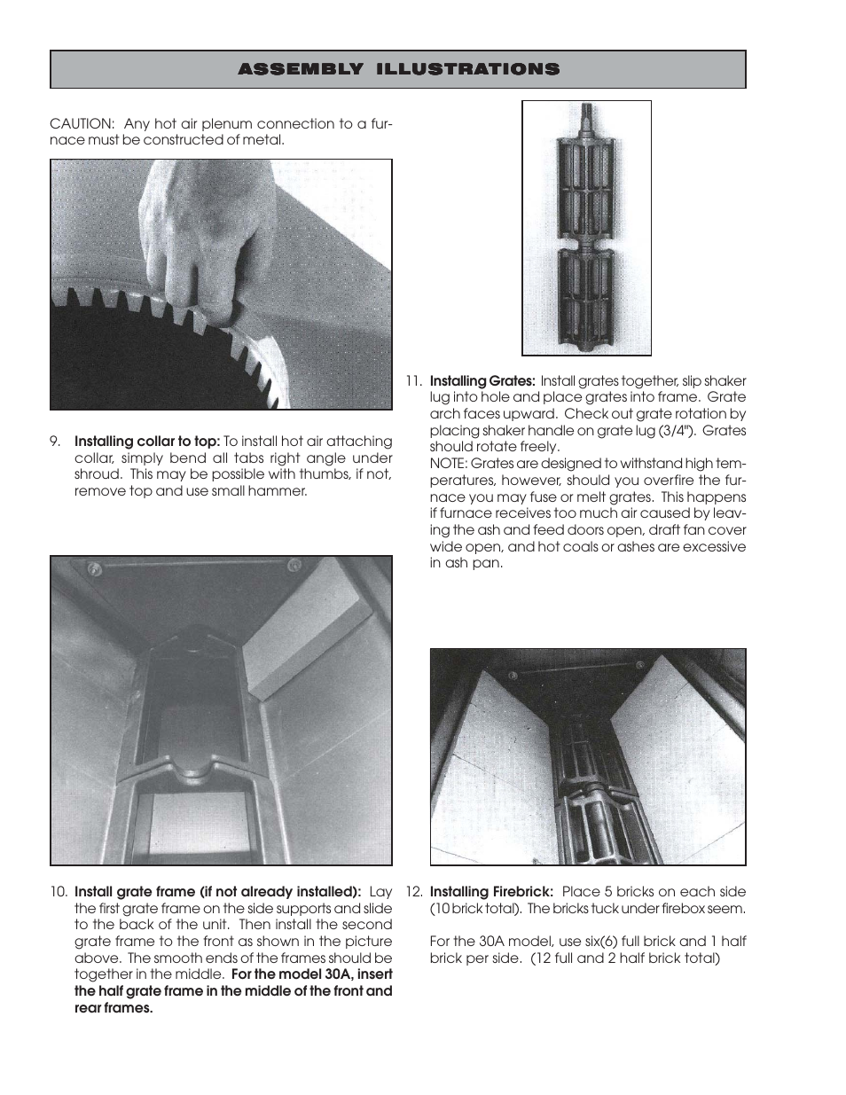 United States Stove Company 30A User Manual | Page 12 / 24