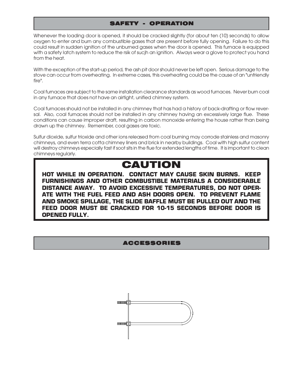 Domestic hot water coil, Caution, Part # 11wck | United States Stove Company 30A User Manual | Page 19 / 24