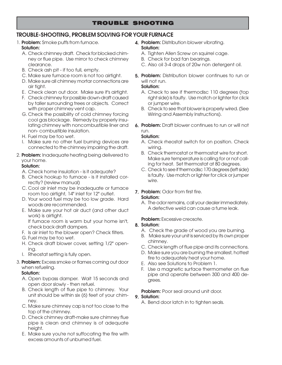 United States Stove Company 30A User Manual | Page 20 / 24