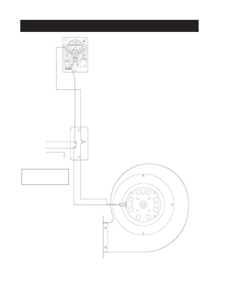 Model 1200q wiring diagram, Limit control, 2 x 4 junction box blower to house supply | United States Stove Company HOTBLAST 1200G User Manual | Page 12 / 28