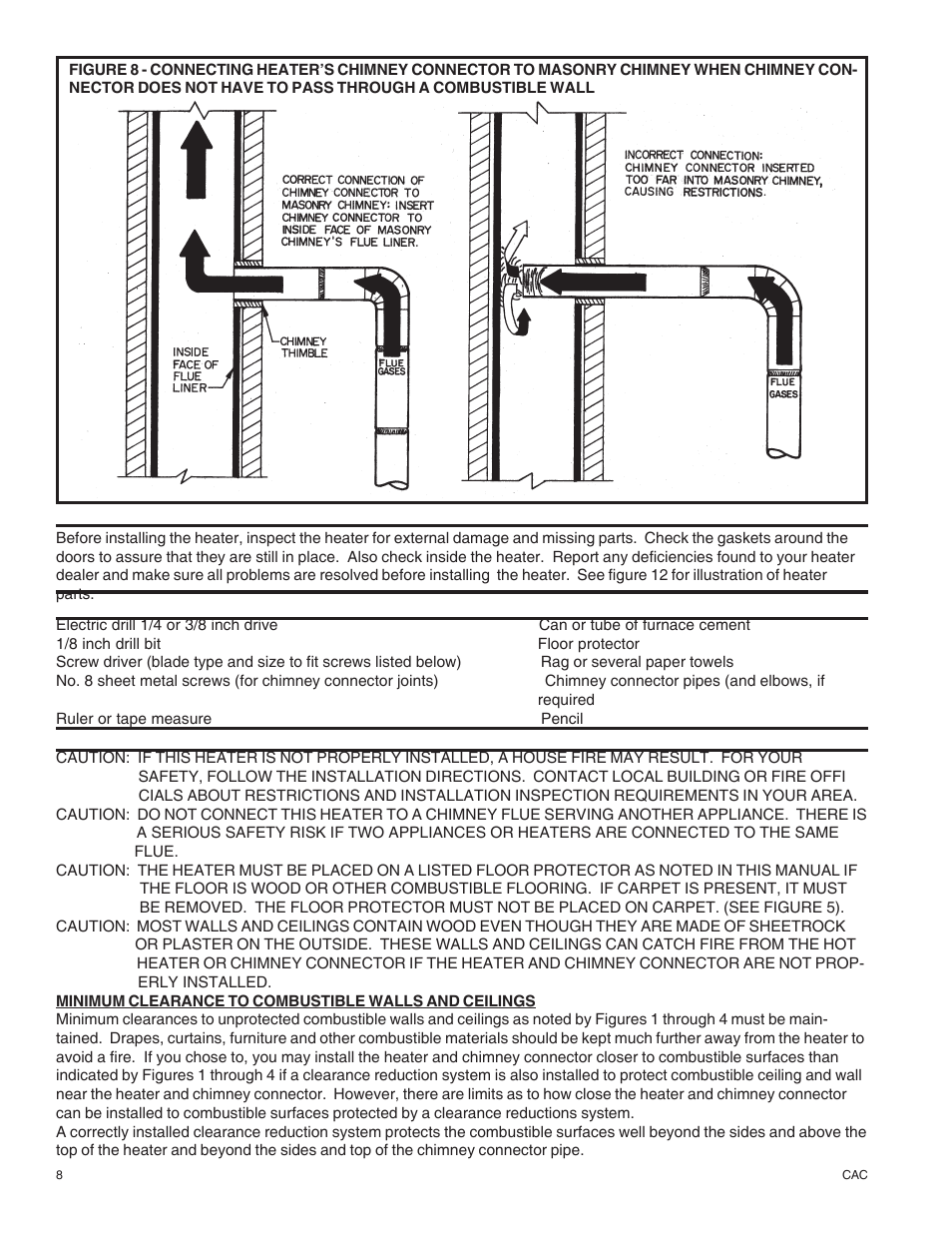 United States Stove Company DR6 User Manual | Page 8 / 18