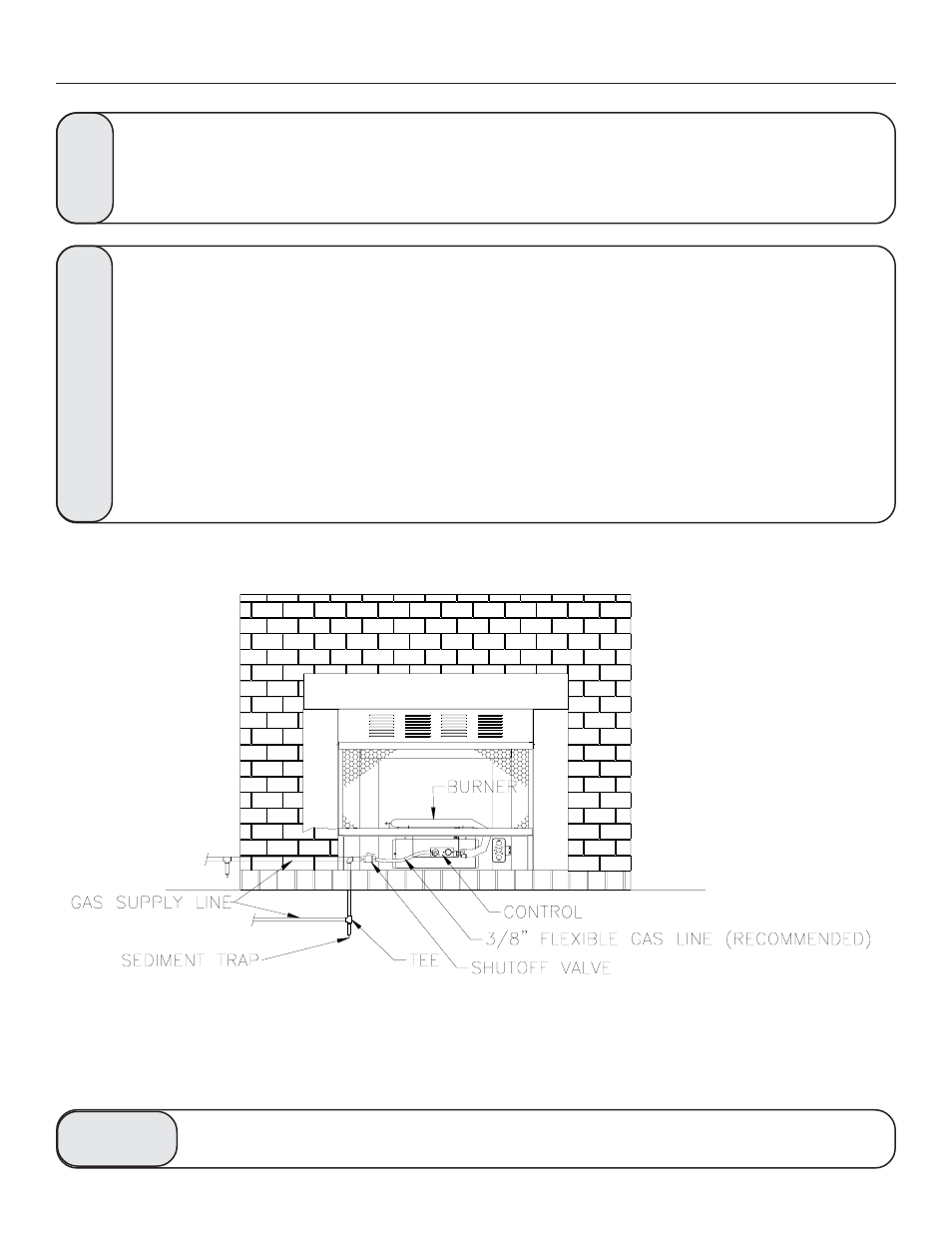 Gas connection | United States Stove Company VF30IN User Manual | Page 14 / 28