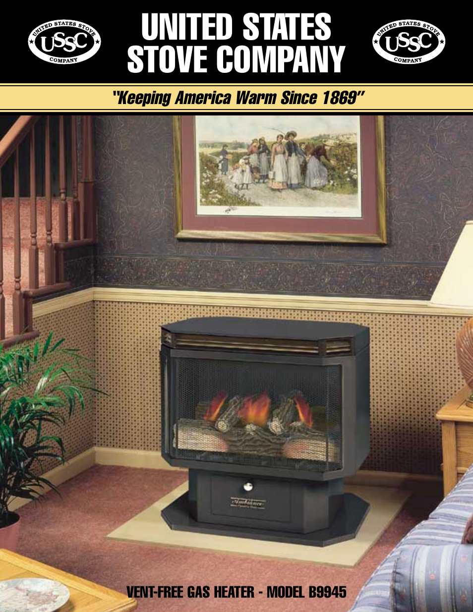 United States Stove Company VENT-FREE B9945 User Manual | 2 pages