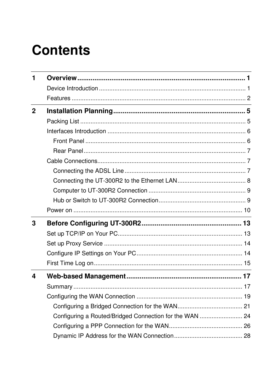 UTStarcom UT-300R2 User Manual | Page 3 / 85