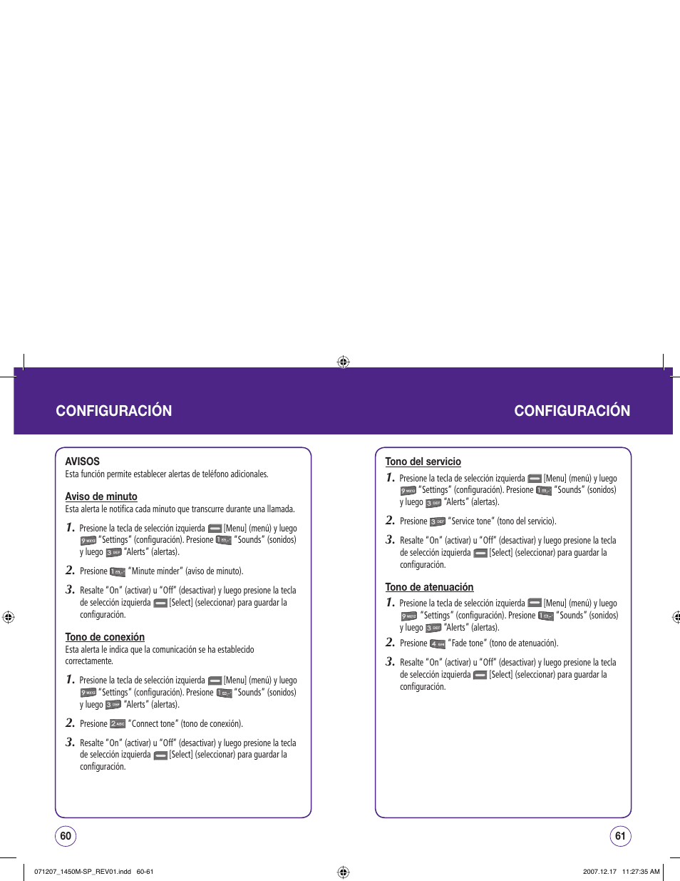 Configuración configuración | UTStarcom CDM1450 User Manual | Page 111 / 166