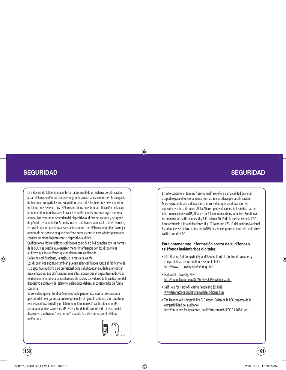 Seguridad | UTStarcom CDM1450 User Manual | Page 161 / 166
