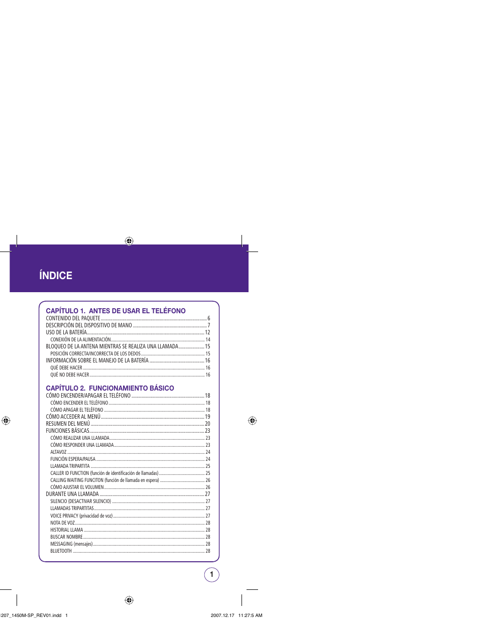 Índice | UTStarcom CDM1450 User Manual | Page 81 / 166