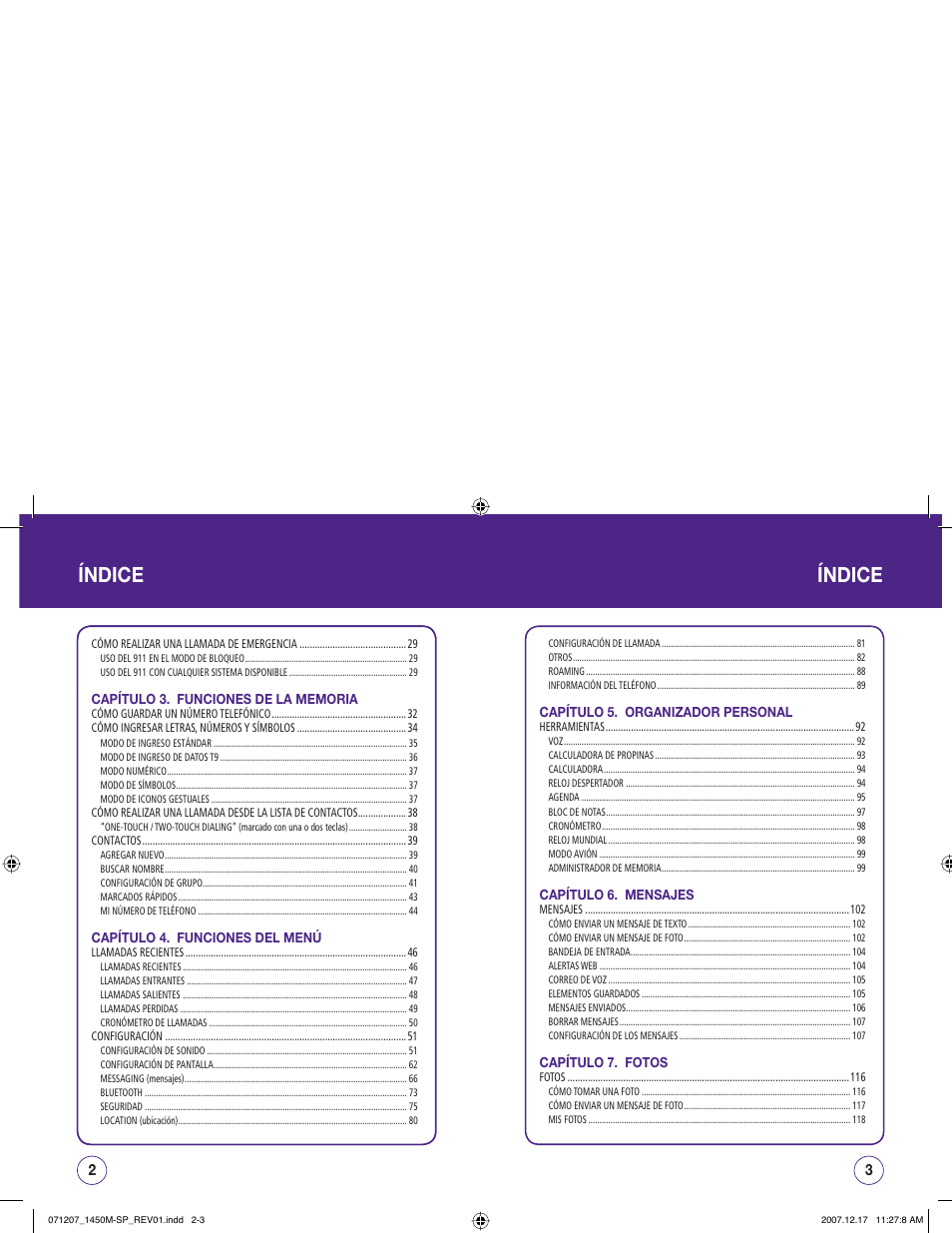 Índice | UTStarcom CDM1450 User Manual | Page 82 / 166