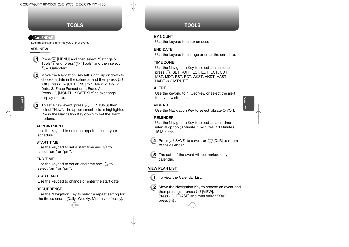 Tools | UTStarcom CDM8945 User Manual | Page 41 / 75