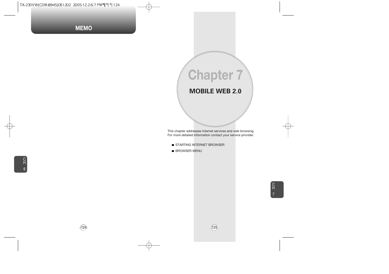 Chapter 7, Mobile web 2.0 | UTStarcom CDM8945 User Manual | Page 63 / 75