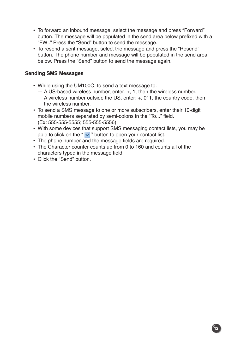 UTStarcom UM100C User Manual | Page 14 / 38