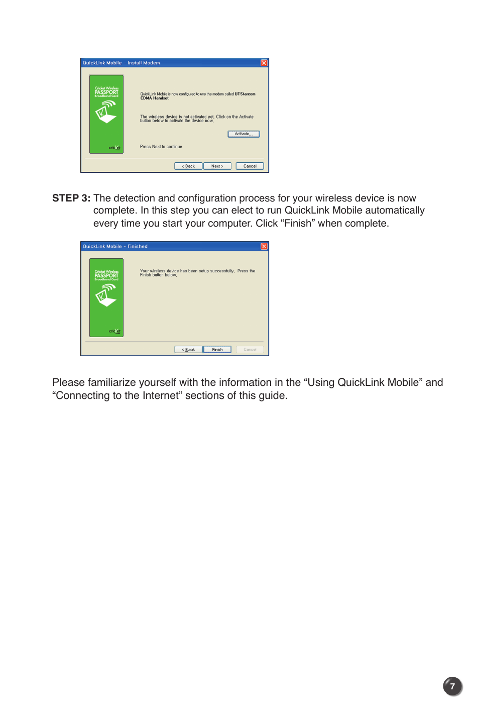 UTStarcom UM100C User Manual | Page 9 / 38