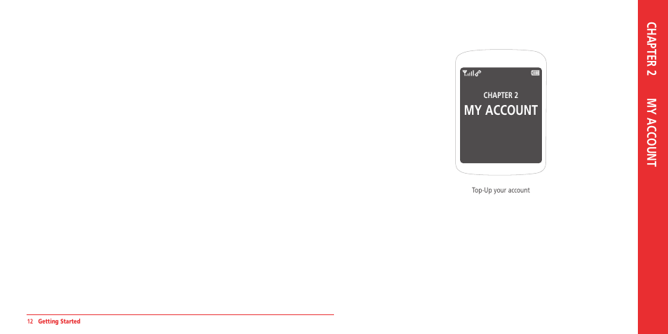 My account, Chapter 2 my account | UTStarcom ARC VMUTX1 User Manual | Page 7 / 35