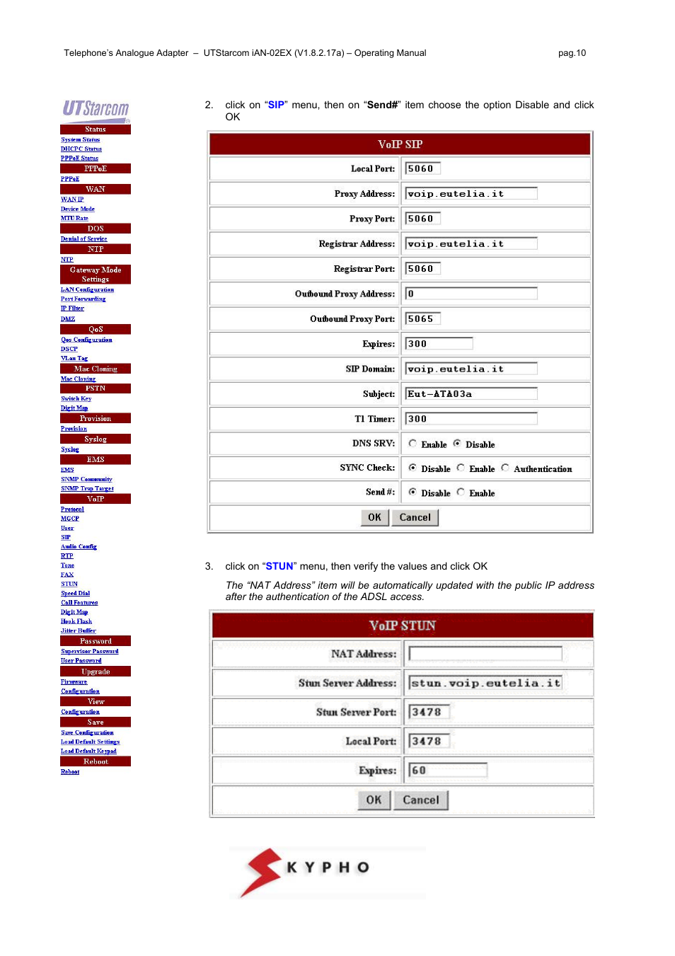 UTStarcom IAN-02EX User Manual | Page 10 / 12