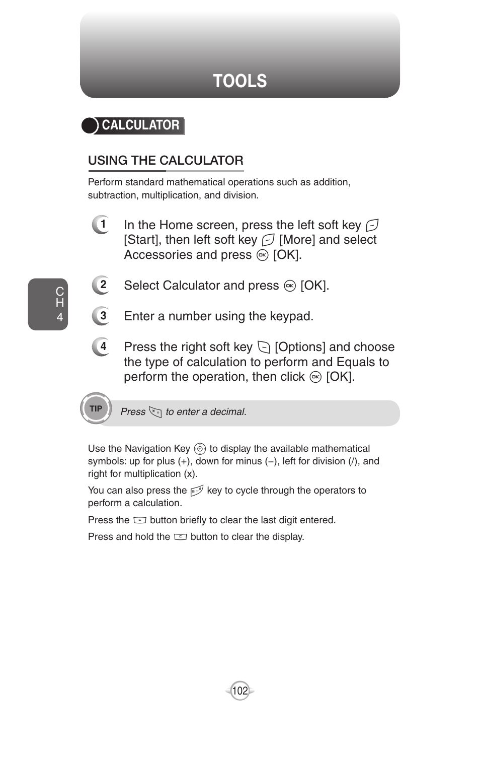 Tools | UTStarcom PN-820 User Manual | Page 104 / 282