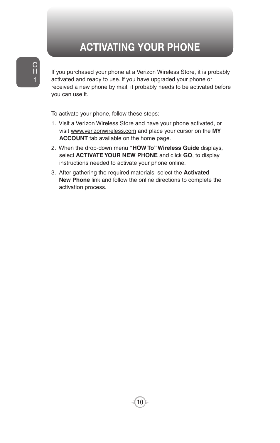 Setting up your voicemail, Activating your phone, Set up voicemail | Check voicemail | UTStarcom PN-820 User Manual | Page 12 / 282